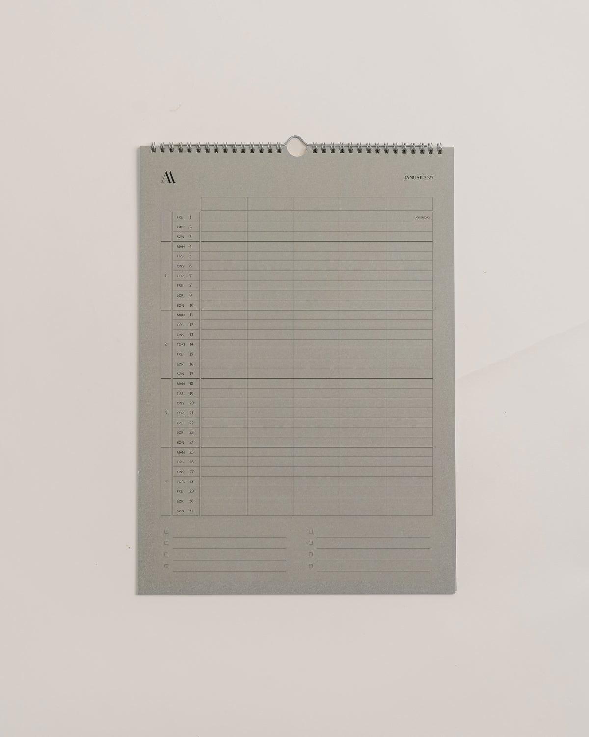 Vægkalender 2027