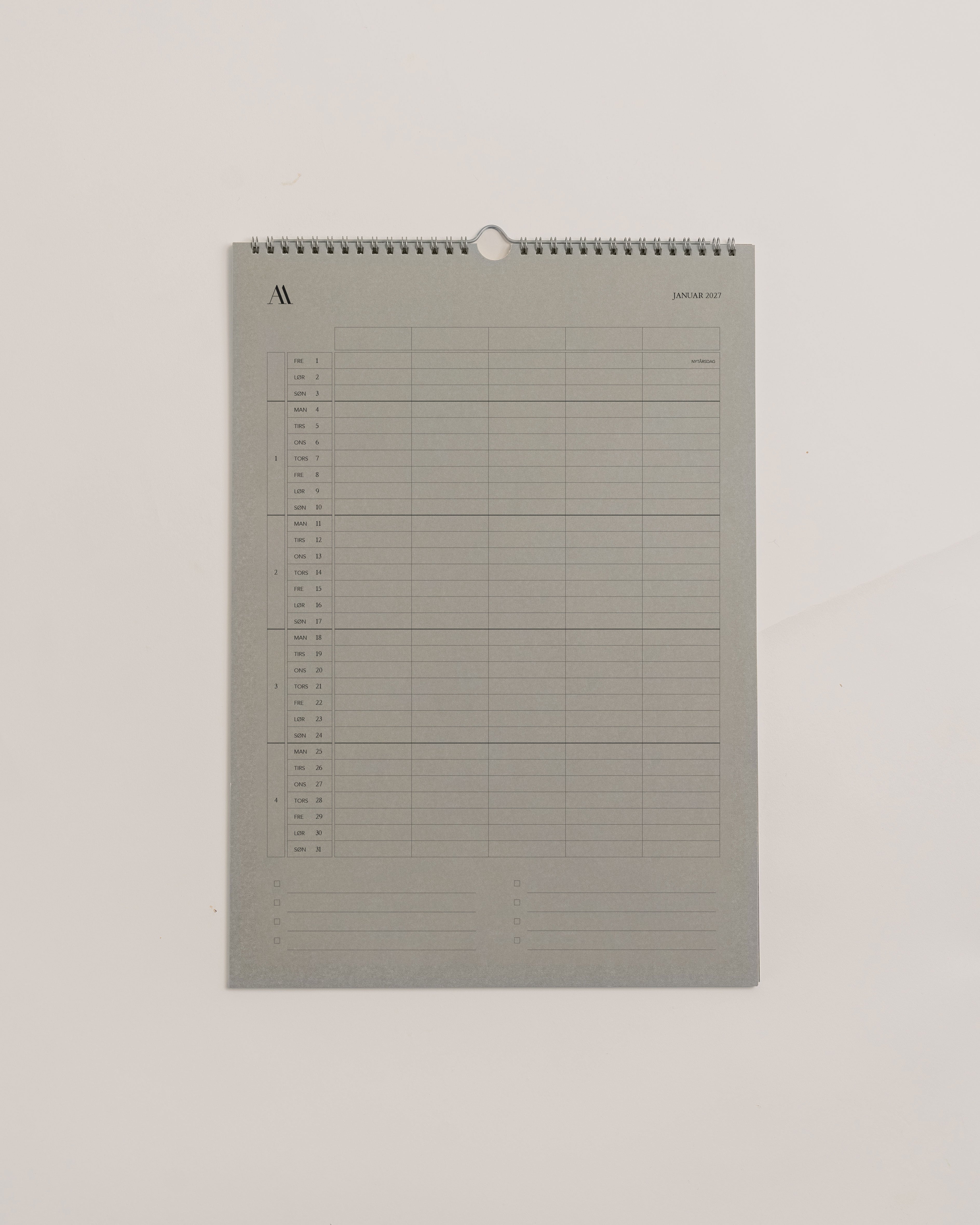 Vægkalender 2027